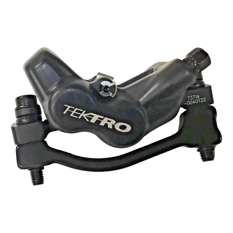 Tektro Orion 4P M745 hydraulic disc brake set, front and rear, 4-piston post mount calipers with 900/1800mm hoses for MTB