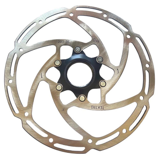 Tektro TR203-35 203mm center lock disc brake rotor 2.3mm thick with bolts
