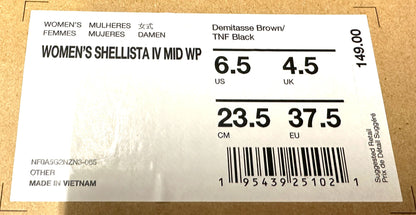 The North Face women’s Shellista IV Mid winter boot, size 6.5, waterproof and insulated snow boot for cold-weather traction and warmth