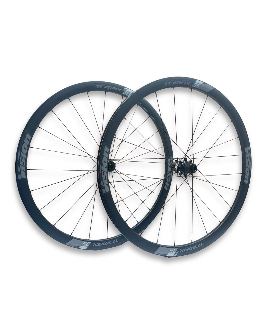 Vision TriMax 35 SC 700c disc wheelset centerlock 12x100 12x142 tubeless-ready Shimano 11