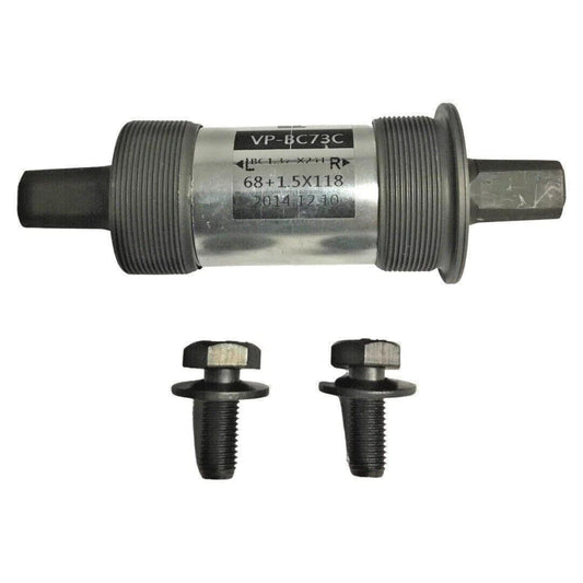 VP BC73C square taper bottom bracket 68x118mm BSA sealed cartridge silver