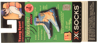 X-SOCKS TREKKING LIGHT JR MSRP $28 Short Sock KIDS 7 - 8.5 EU 24 - 26 NEW