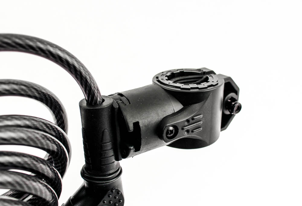 BIKE STREET Combination Bike Lock Cable 8mm x 6' Combo Flexible W/ Mounting NEW