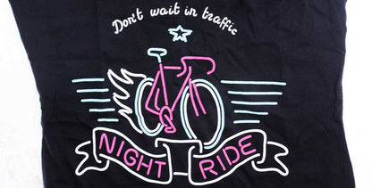 CLOCKWORK GEARS Don't Wait M Womens T-Shirt Short Sleeve Black Cotton V-Neck NEW - Random Bike Parts