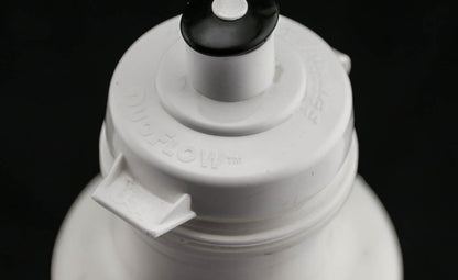 2 QTY California Springs DuoFlow 24oz Ounce Bicycle Water Bottles White NEW - Random Bike Parts