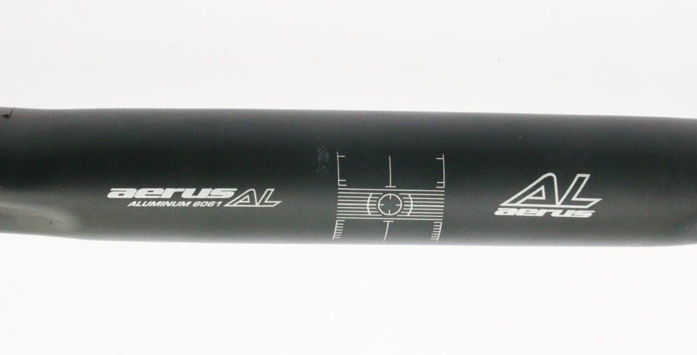 Aerus Alloy Drop Curled Road Bike Handlebar 31.8mm x 420mm Black New Take Off - Random Bike Parts