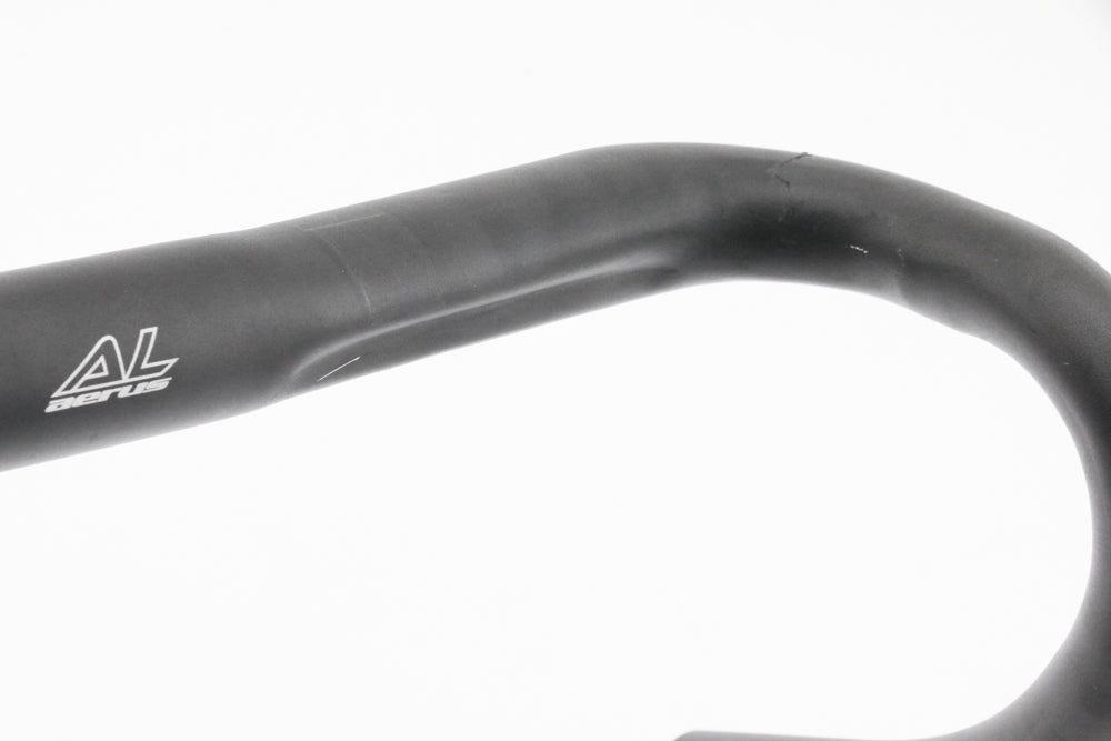 Aerus Alloy Drop Curled Road Bike Handlebar 31.8mm x 420mm Black New Take Off