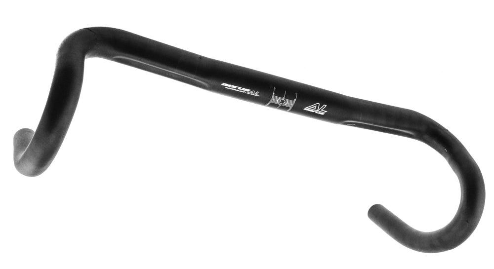 Aerus Alloy Drop Curled Road Bike Handlebar 31.8mm x 420mm Black New Take Off