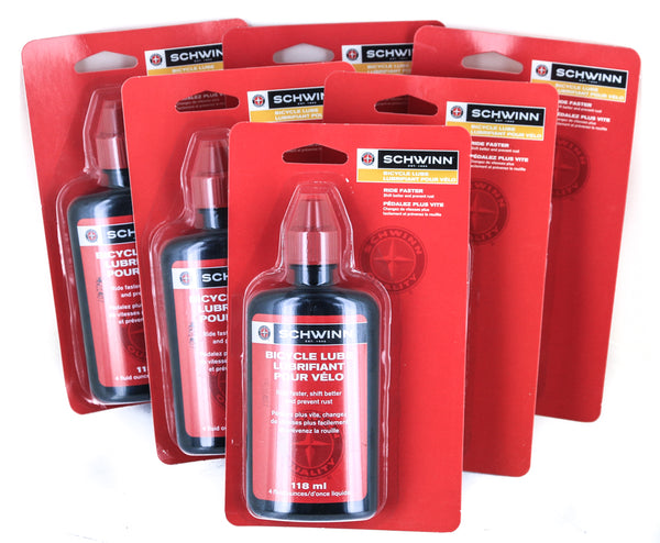 6 QTY Finish Line / Schwinn 4 Ounce Bottles Bicycle Chain Lube Lubricant Oil