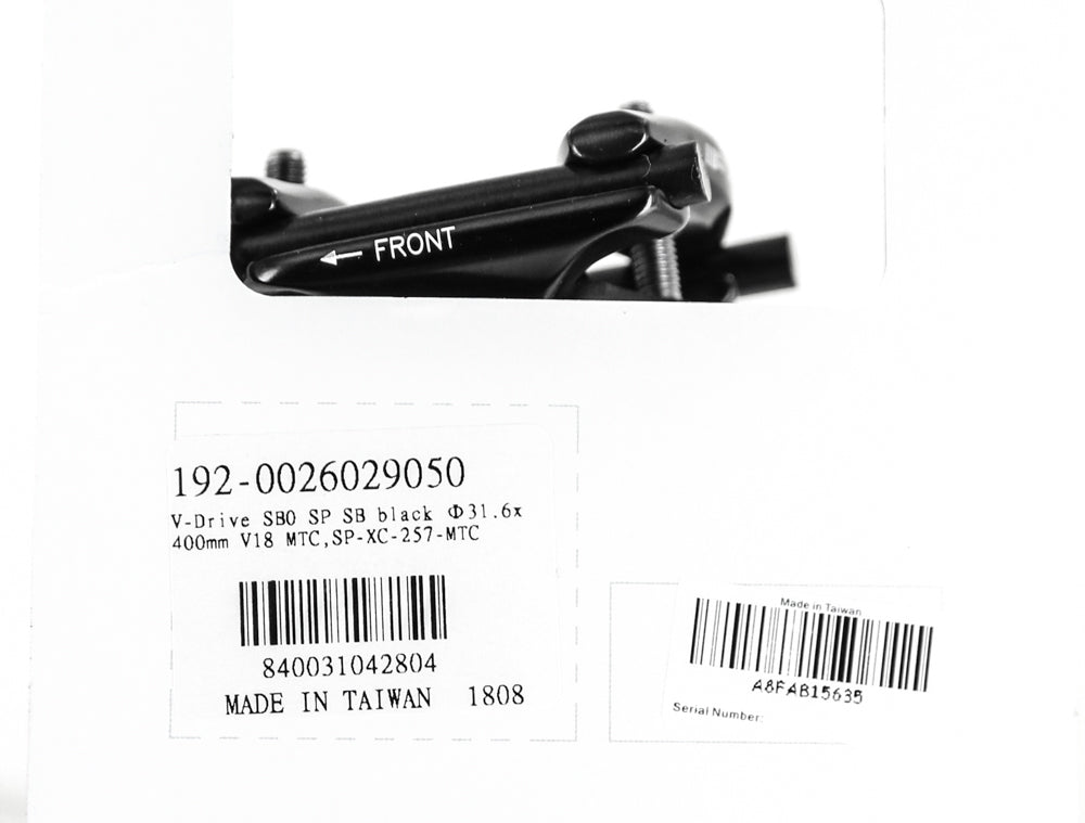 FSA V-Drive 31.6mm x 400mm x 0mm Aluminum Alloy MTB / Road Bike Seat Post NEW