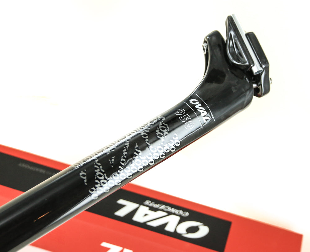 Oval Concepts 950 31.6mm x 350mm x 20mm Carbon Fiber Road Bike Seat Post NEW