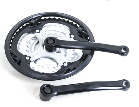 Square Taper 6/7/8 Speed Bike Crankset 9/16" 170mm 48/38/28T Triple NEW