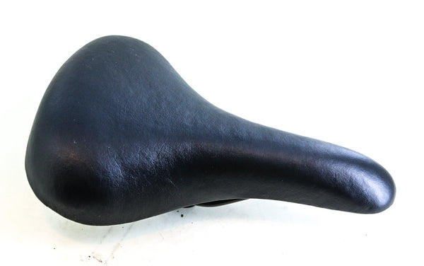 Padded Black Replacement Bicycle Seat Saddle + Clamp 11.5" x 7.25" NEW
