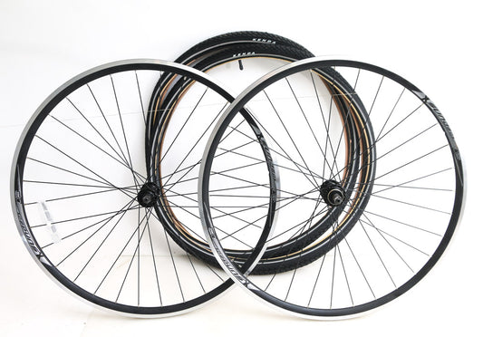 Sundeal 700c Road Bike Wheelset + Tires QR Freewheel Compatible NEW