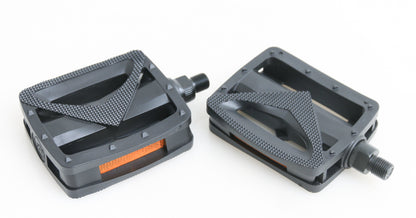 VP Resin 9/16" Spindle Bicycle Platform Pedals 3.75" x 3.5" x 1.1" NEW