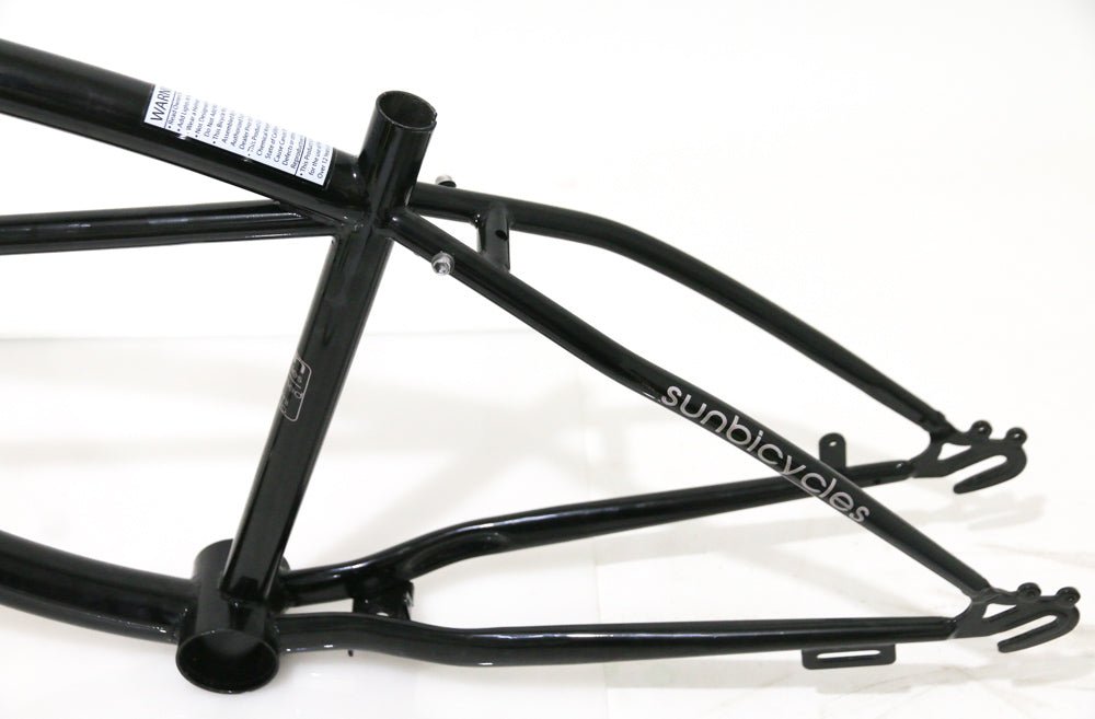 14" Cruiser 24" Steel Bike Frameset + Fork Black Single Speed NEW - Random Bike Parts