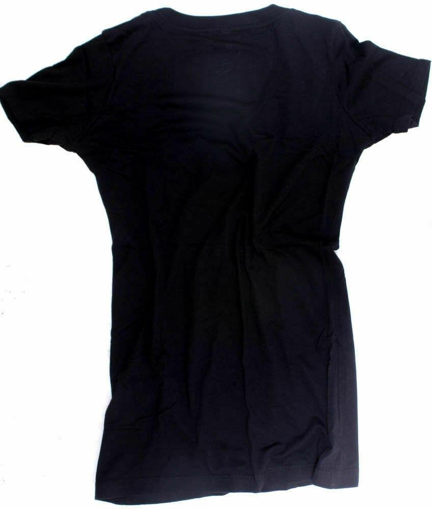 CLOCKWORK GEARS LIBERTY RIDE Women's XL T-Shirt Short Sleeve Black V-Neck NEW - Random Bike Parts