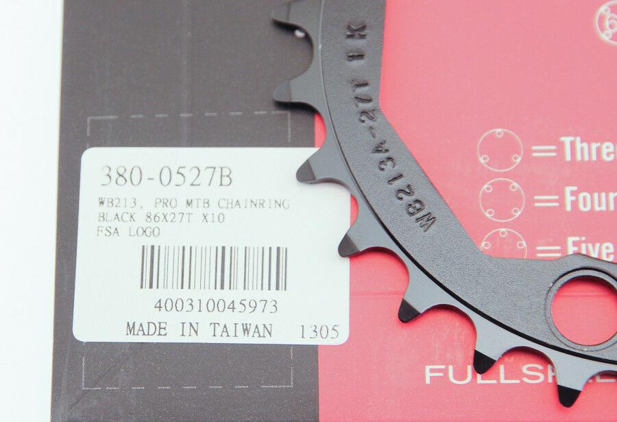 Lot of 5 FSA 27T Pro MTB 386 Chainring X-10 Speed 86 BCD 3 Bolt Bike New NIB