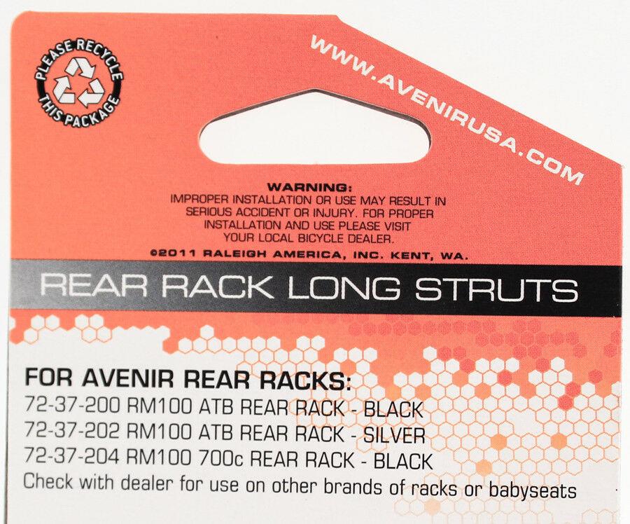 AVENIR Rear Rack Long Struts Steel for Rear Bike Bicycle Racks Silver NEW - Random Bike Parts