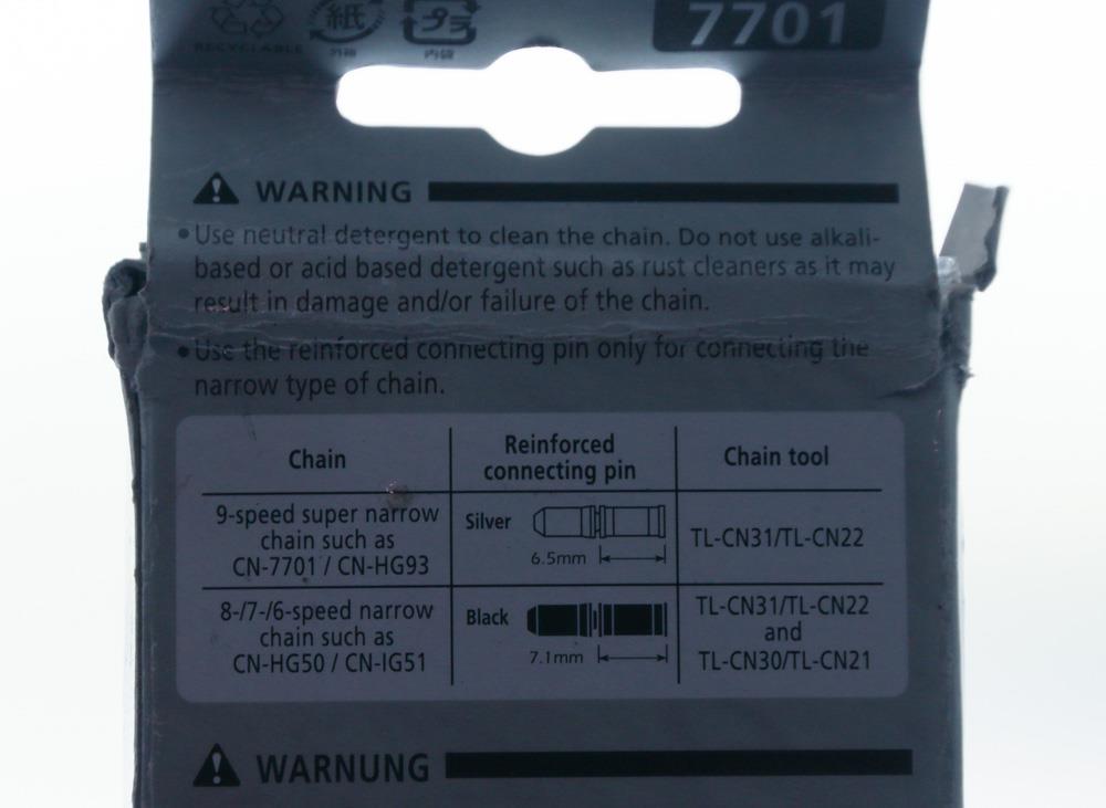 SHIMANO CN-7701 DURA ACE / XTR 9 Speed Road / MTB Bike Chain 116 Links NEW