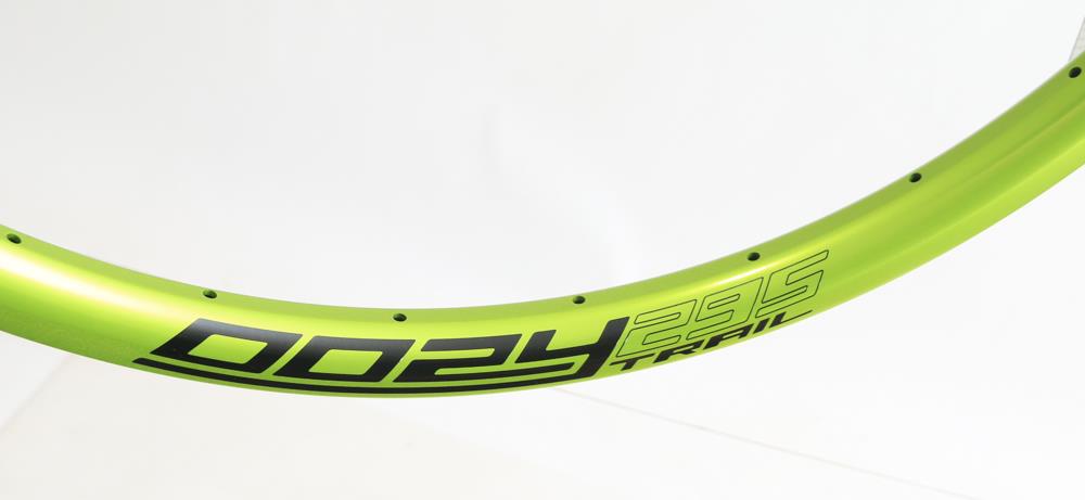 Spank Oozy 295 Trail 26" Mountain Bike Wheel Rim Green 28h Hole Disc New