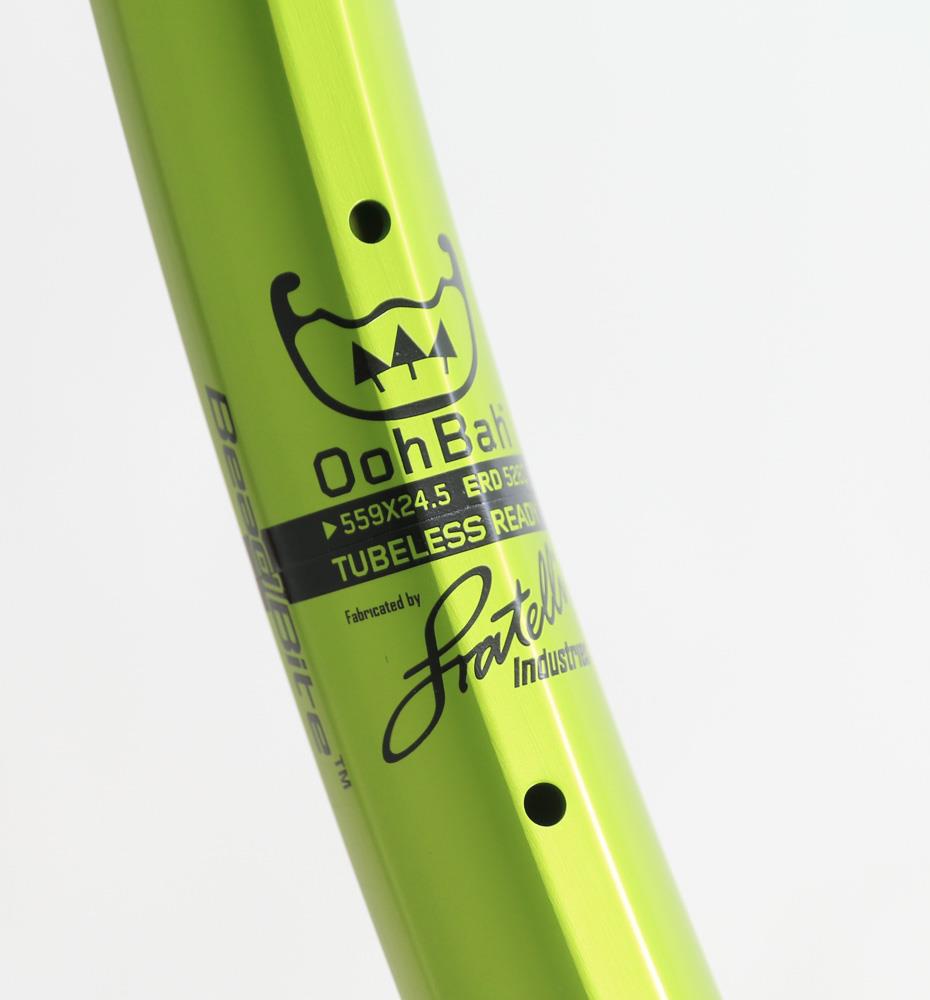 Spank Oozy 295 Trail 26" Mountain Bike Wheel Rim Green 28h Hole Disc New