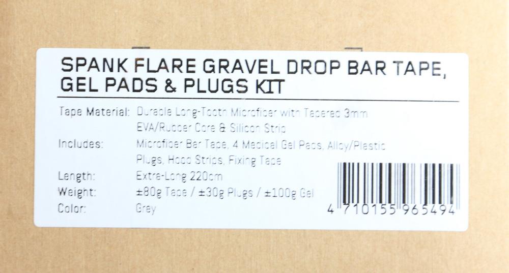 Spank Flare Gravel Road Bike Drop Bar Handlebar Tape Gray NEW