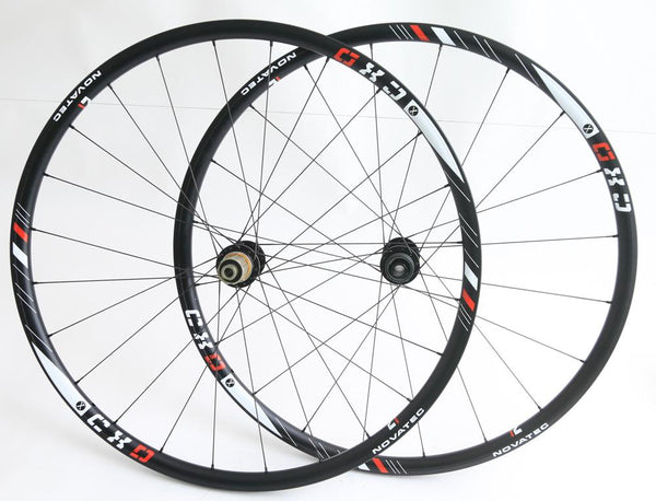 Novatec CXD Cyclocoss 700c Tubular CX Bike Wheelset 15/12mm Thru 8-11s NEW