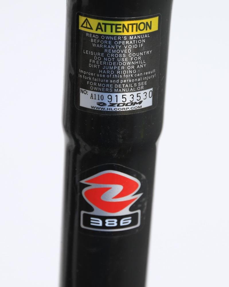 20" ZOOM Kid's MTB Suspension Bike Fork Disc 1-1/8" Threadless Black NEW - Random Bike Parts