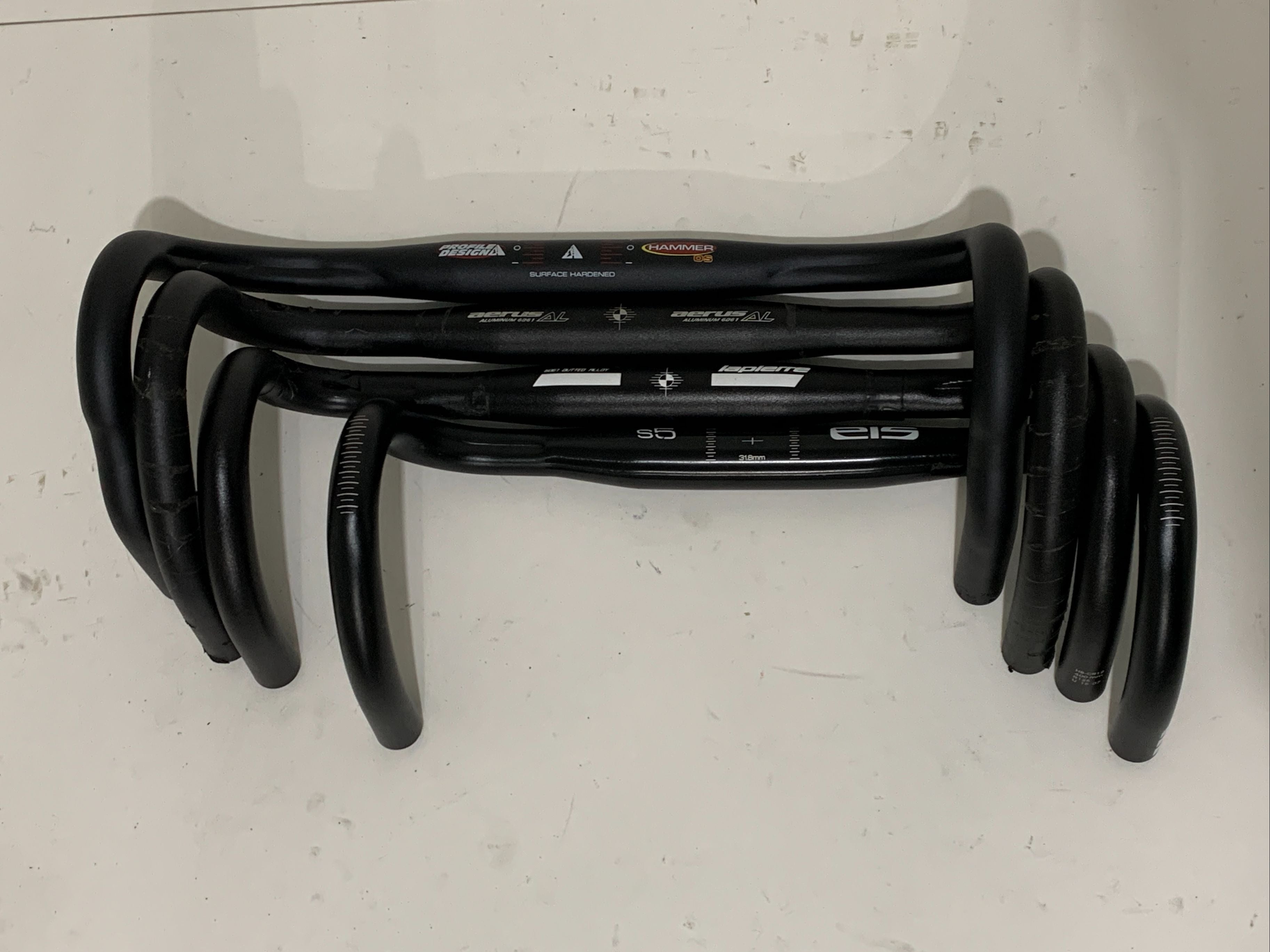 Lot of 4 Drop Aluminum Bike Bicycle Handlebars 31.8mm MTB New Old Stock