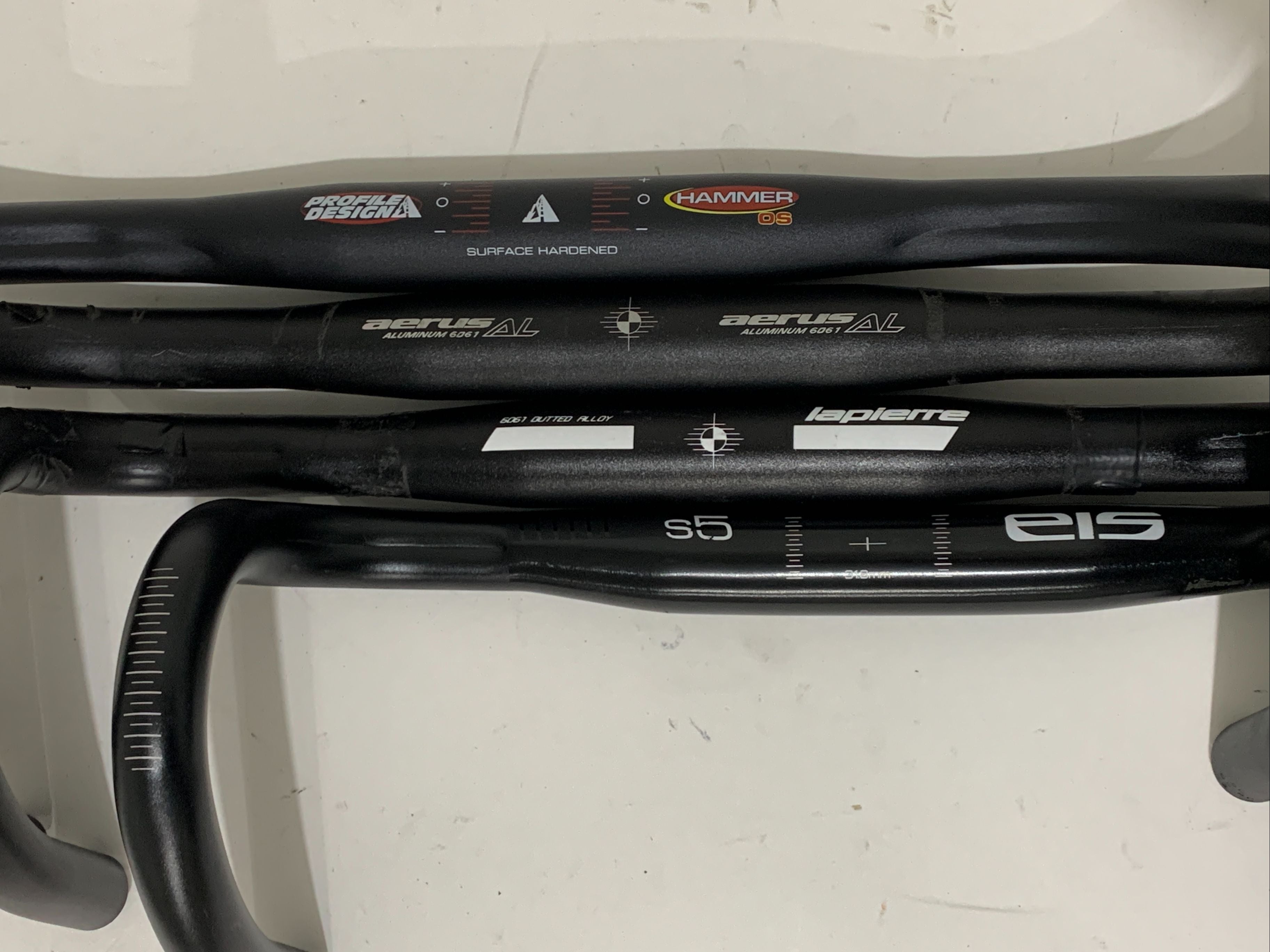 Lot of 4 Drop Aluminum Bike Bicycle Handlebars 31.8mm MTB New Old Stock
