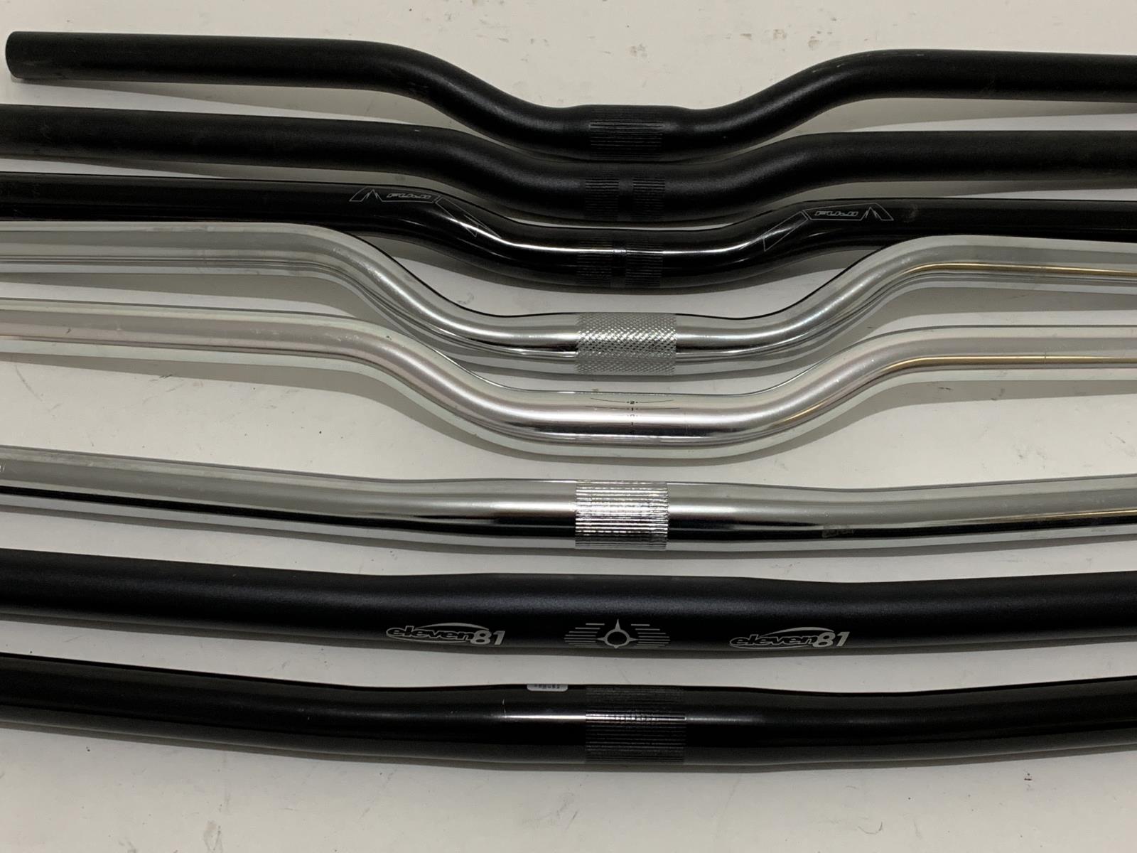 Lot of 8 Flat and Riser Steel Aluminum Bike Handlebars 25.4mm MTB New Old Stock