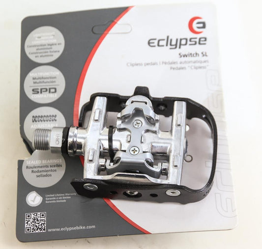 Eclypse Switch SL Dual Clipless / Platform SPD Compatible 9/16" Bike Pedals NEW - Random Bike Parts