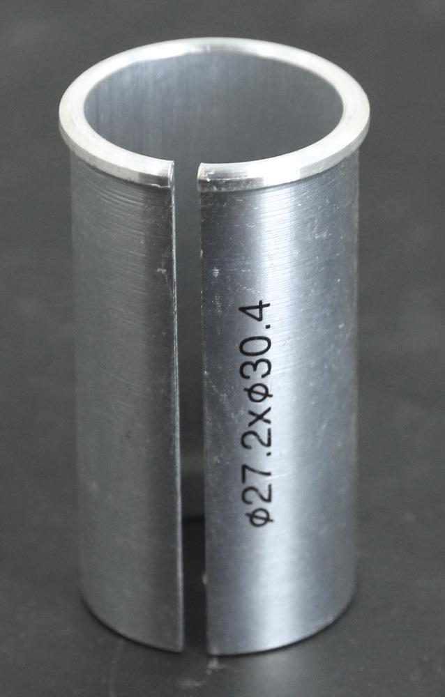 Bike Seatpost Shim Adapter Conversion 30.4mm to 27.2mm Alloy NEW