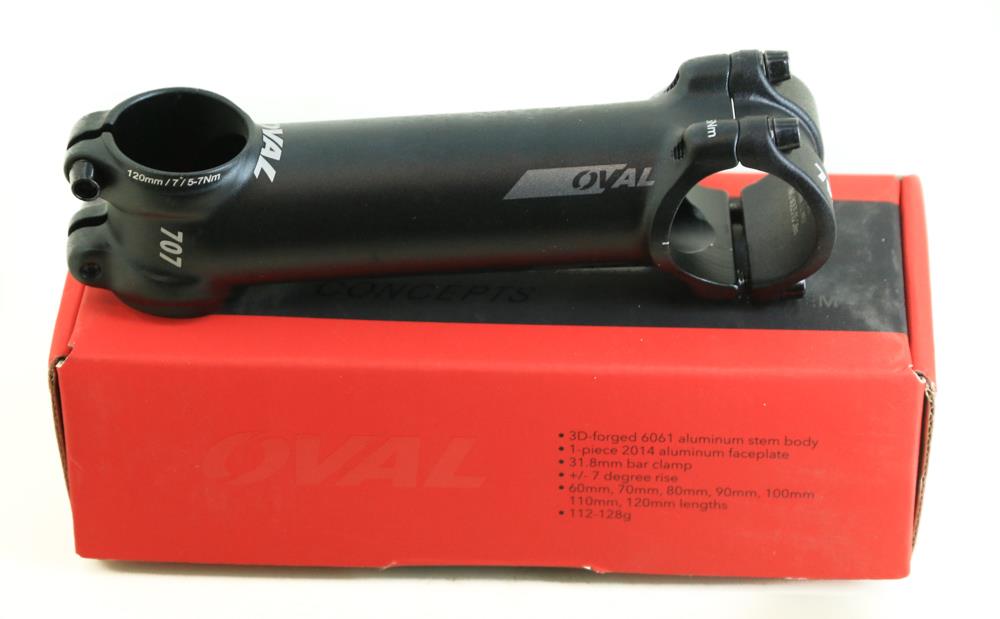 OVAL CONCEPTS 707 Road Bike Stem 31.8mm x 110mm 1-1/8 Black NEW