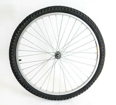 WEINMANN TM19 26" Hybrid MTB Bike Front Wheel + Tire 3/8" Nutted Axle Alloy NEW
