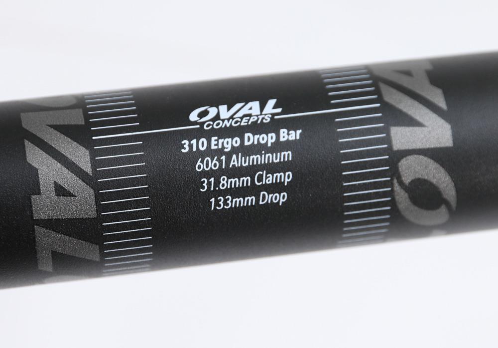 OVAL CONCEPTS 310 400mm x 31.8mm Aluminum Black Road Bike Handlebar Drop NEW