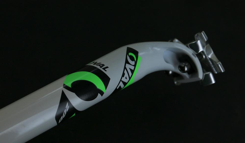 OVAL CONCEPTS 200 31.6mm x 350mm Road / MTB Bike Seatposts White / Green NEW