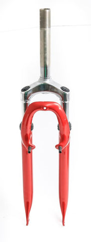 ZOOM 26" Suspension Hybrid Bike 1-1/8" Threaded Fork Red V-Brake New
