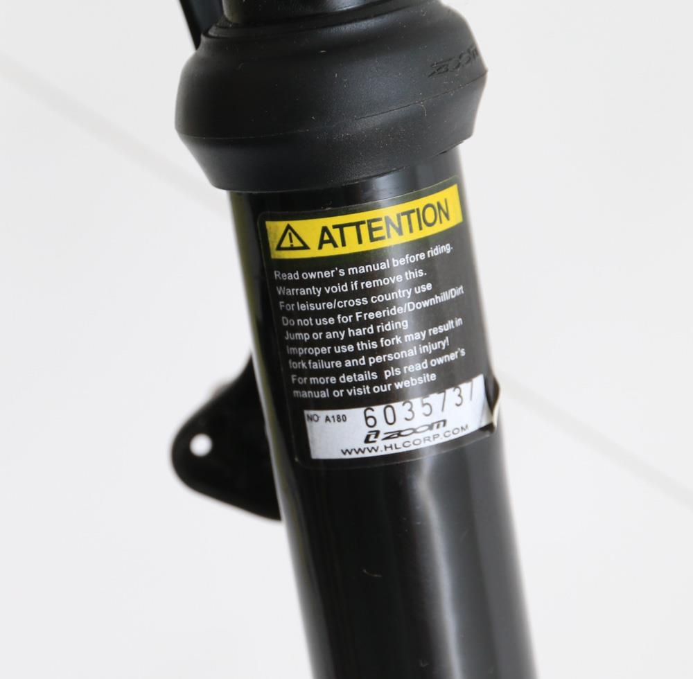 ZOOM 24" Kids MTB Bike Suspension Fork Disc V-brake Black 1-1/8" Threaded New