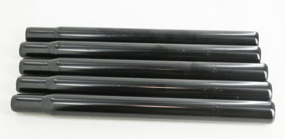 Lot of 5 Quantity 25.4mm x 250mm Bicycle Bike Plain Seatpost Steel Black NEW