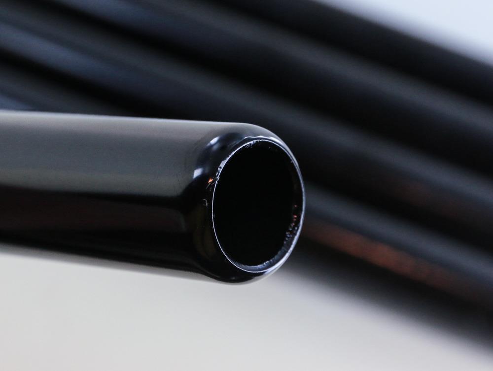 Lot of 5 Quantity 25.4mm x 250mm Bicycle Bike Plain Seatpost Steel Black NEW