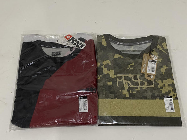 IXS LOT 2 Mens XXL Cycling Bike Jerseys Red Alver Turf Carve Air