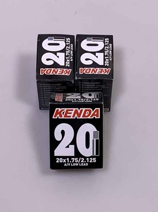 Lot of 3 Kenda 20" x 1.75-2.125" Bike Cycle Tube Tubes Schrader New