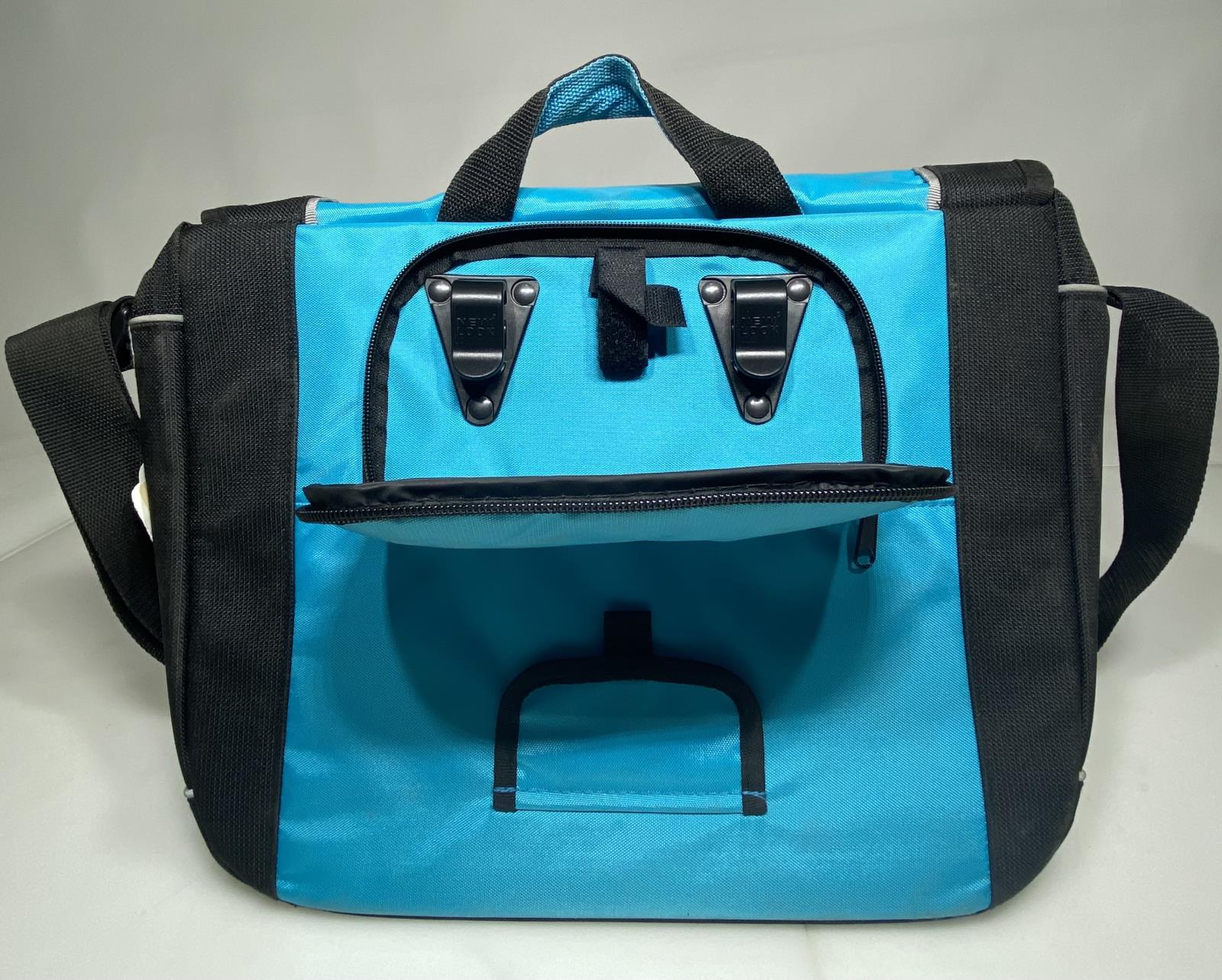 NewLook Postino Messenger Bike Pannier Bag Blue/Black New