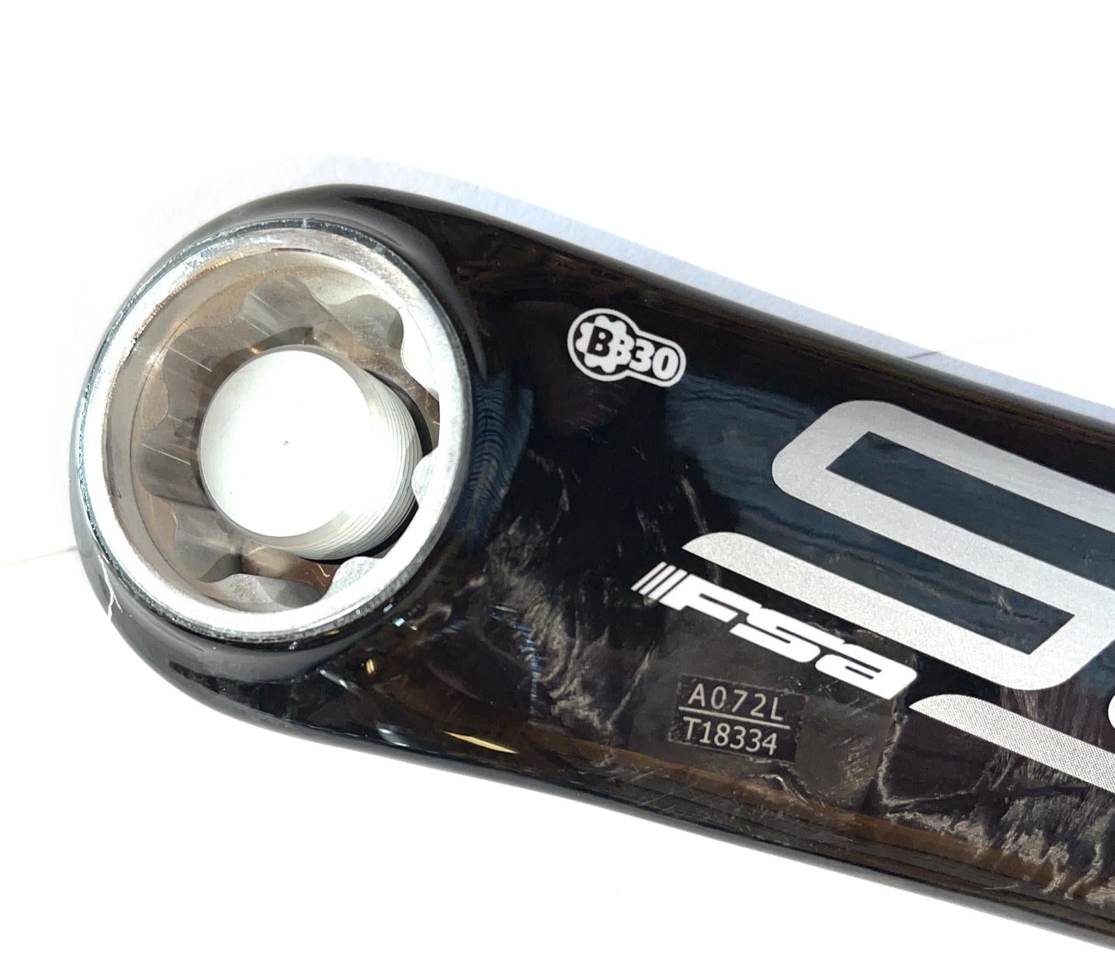 FSA SL-K LIGHT BB30 / PF30 50/34 Road Bike Carbon Crankset 172.5 N10 New NOS