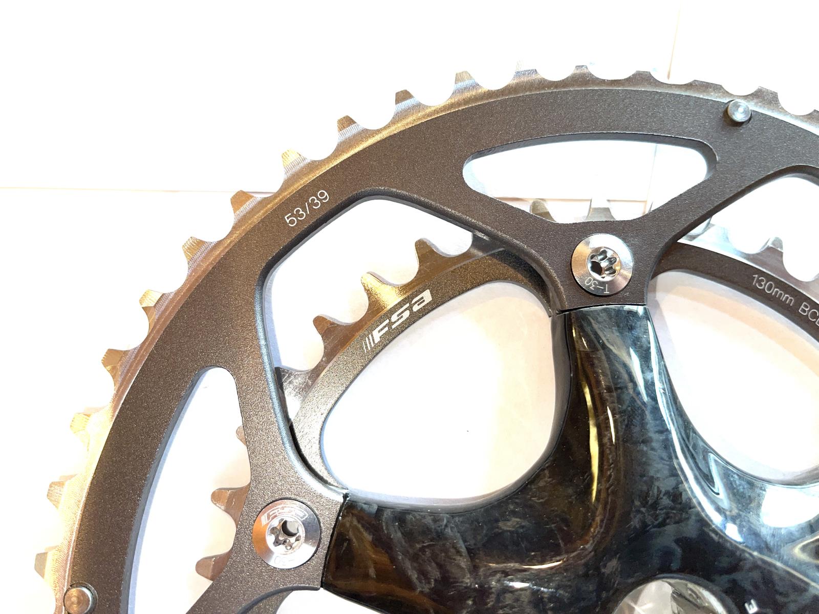 FSA Carbon SL-K  Road Bike Crankset 53/39 170mm  9/10 S ISIS New Old Stock