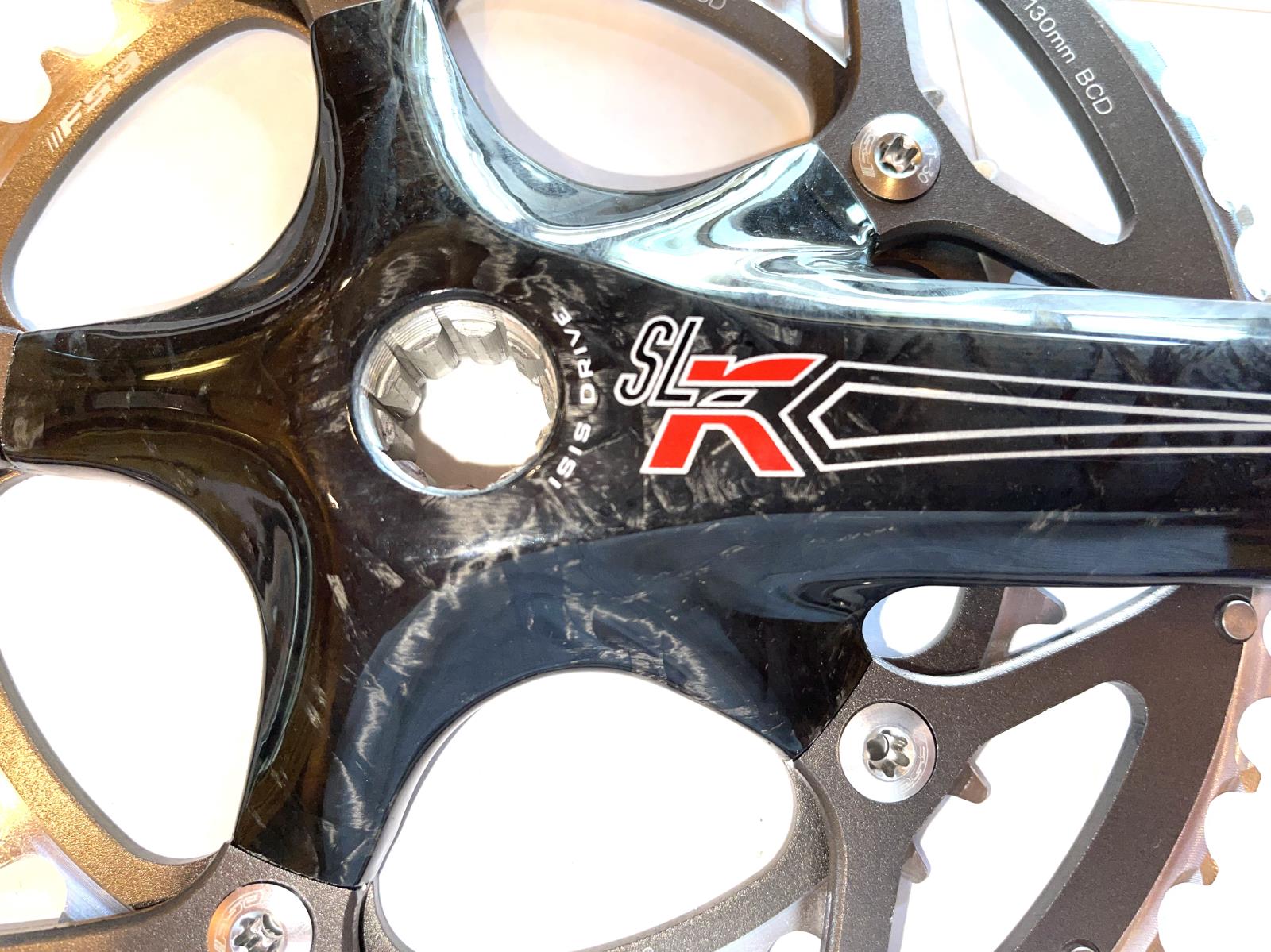 FSA Carbon SL-K  Road Bike Crankset 53/39 170mm  9/10 S ISIS New Old Stock