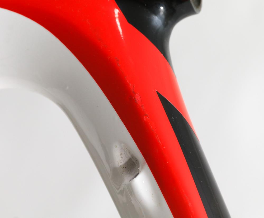 Pinarello 59.5cm Carbon Road Fiber Road Bike Frame Black Tapered 700c USED