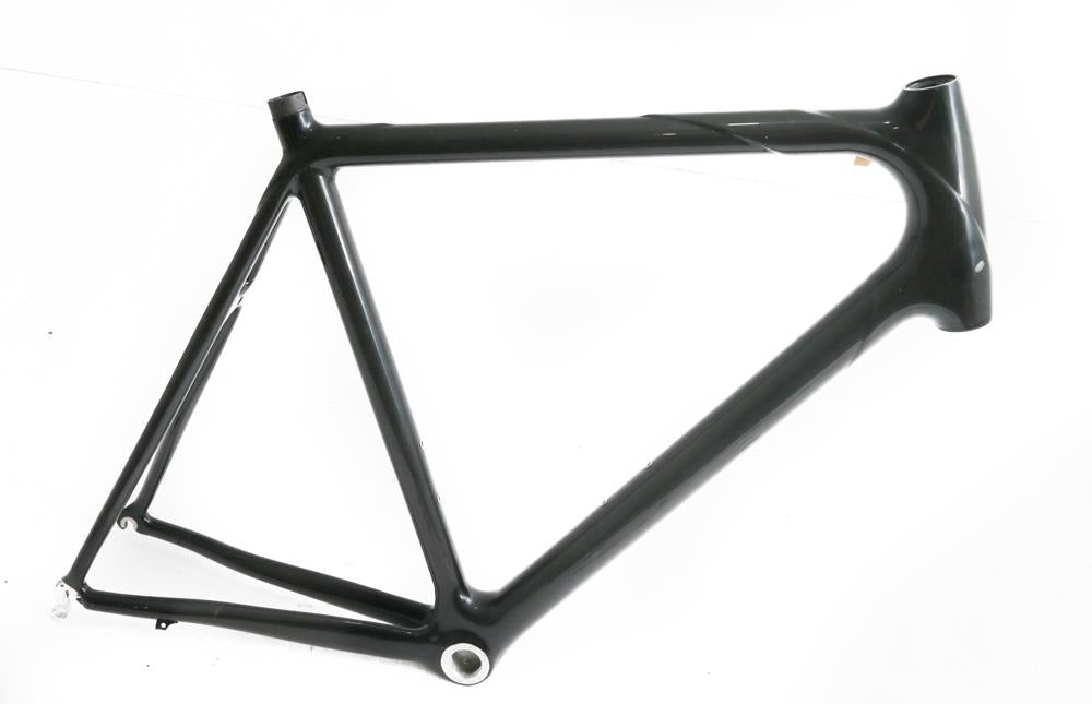 61cm 700c Carbon Road Bike Frame Tapered 1-1/8-1-1/4" BSA Black 1030g! NEW